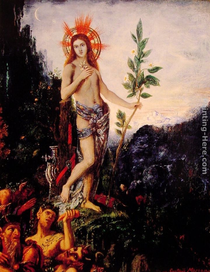Gustave Moreau Apollo and the Satyrs
